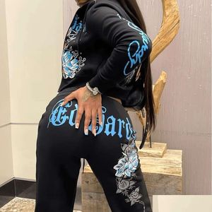 Womens Tracksuits Two Pieces Set Designer 2024 New Casual Street Printed Of Best Friend Clothing In Mtiple Colors 12 Colours Drop Deli Oty7G