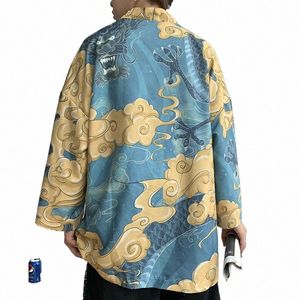 Camisa japonesa masculina kimo chinês kimo gueixa nova chegada roupas de rua japonesas harajuku kimo M6EG #