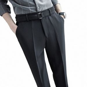 2023 British Fi Versatile Slim Lg Pantaloni da uomo Fi Primavera Abbigliamento Ufficio Pantaloni da uomo Pantaloni da uomo di lusso Casual A62N #