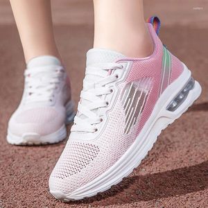 Sapatos casuais tênis feminino malha respirável moda esportes tênis de corrida senhoras deslizamento-on tênis zapatillas deportivas mujer