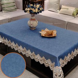 Table Cloth Waterproof Oil-proof Anti-scalding No-wash Mat Rectangular Tablecloth J4352