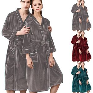 Men's Sleepwear Winter Women Long Warm Bathrobe Fluffy Fleece Thermal Bath Robe Dressing Gown Plus Size Ear Hooded Flannel