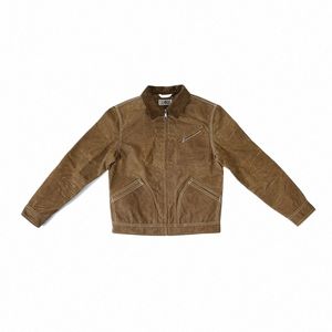 Giacca da uomo americana vintage Cera Canvax Khaki Giacca da motociclista impermeabile antivento Autunno Inverno Prodotti di tendenza 2022 m6xc #