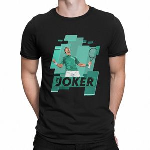 Design T-shirts Men Tennis Novak Djokovic Humoristic Cott Tees Crew Neck Kort ärm T-skjortor Födelsedagspresentkläder E5L3#
