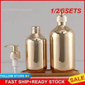 Liquid Soap Dispenser 1/2/3Sets Shampoo Bottle Fashionable Handy Toalettet Container Punch-Free Press Shower Essential Trend