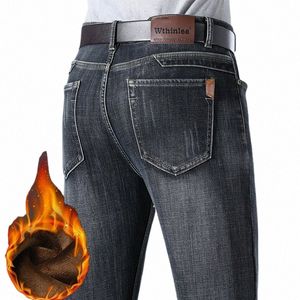 2022 inverno novos homens azul preto velo grosso jeans com zíper bolso design carga jeans na moda denim calças quentes calças masculinas marca s9ol #