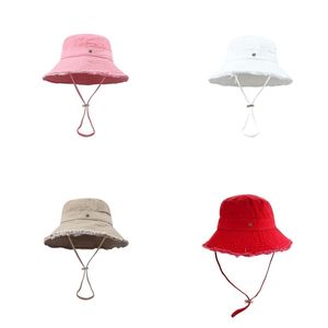 Populär hink hatt designer sommar solid mönster bob sol förhindra hatt för kvinnor trendiga justerbara bokstäver adumbral caps strand solskydd GA0130 C4