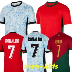 2024 Euro Kupa Futbol Gömlek Nassr FC Ronaldo Futbol Forması AL-NASSR 24/25 Portekizce J. Danilo Bruno Fernandes Diogo Portuguesa Hayranlar Oyuncu Versiyonu Erkekler Çocuk Kiti