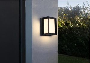 Ourtyard utomhusvattentät väggljus modern villa korridor utanför lampor yttervägg sconce trädgård gångväg enkel balkong grind3046991