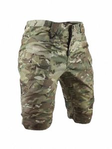 Летние камуфляжные армейские шорты для мужчин, тактические военные шорты-карго с несколькими карманами, мужские дышащие быстросохнущие походные шорты s1ob #