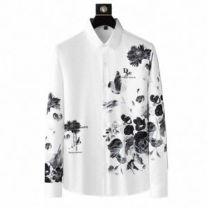 2023 outono 3d leopardo floral impressão camisa masculina magro lg manga camisas casuais de alta qualidade busin banquete social dr camisa q7fp #