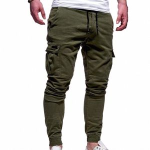 Nya 2021 Casual Joggers Pants Solid Color Men Cott Elastic LG Trousers Pantal Homme Military Cargo Pants Leggings O8NE#