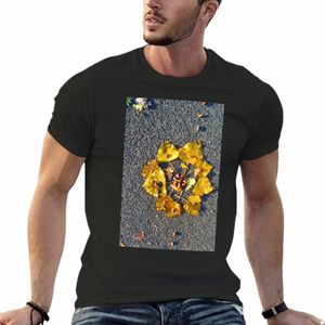 Kara Tarzı Sarı Fr T-Shirt Üstler Estetik Giyim Düz Erkekler Vintage T Shirt K5LD#