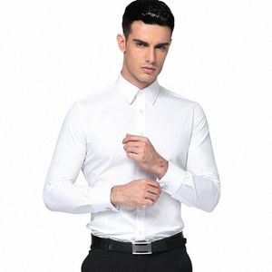 Hohe Qualität 2021 Neue FI-Hemden für Männer Dr-Hemd mit Manschettenknopf LG-Ärmeln Regular Fit Marke Busin Suits Shirts Z2DJ #