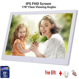 10 tum skärm LED Backlight HD IPS 1280*800 Digital Po Frame Electronic Album Picture Music Movie Full Function Good Gift 240318