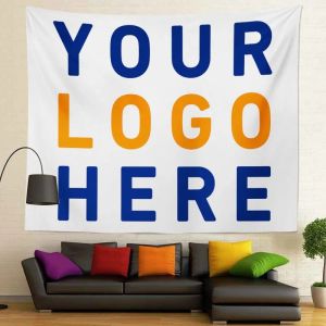 Lapidi 130x150 cm Oem Dropshipping Decorazioni per la casa Materiale morbido Qualsiasi stampa artistica da parete Arazzo personalizzato