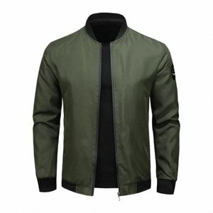 Plus Size 3XL Windbreak Jacket Men Fi Casual Cor Sólida Casacos Casaco Primavera Outono Cam Jacket Masculino Outerwear Preto Z7ie #