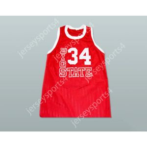 Niestandardowe imię dowolne drużynę Jezus Shuttlesworth 34 Big State Basketball Jersey On dostał grę Wszystkie zszyte rozmiar S M L XL XXL 3xl 4xl 5xl 6xl najwyższej jakości