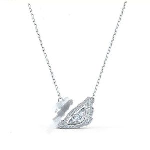 Mode kvinnor 14k guld svan designer halsband diamanthänge ins stil designer halsband känslomässiga gåva smycken för kvinnor att uttrycka sina