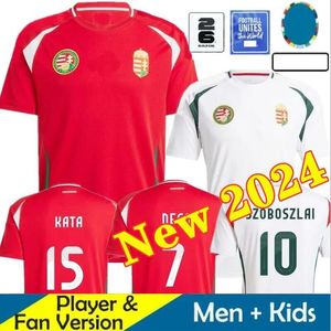 2024 Nya Ungern Soccer Jerseys Euro Cup Championship 24 25 Home Away Team Kit Szoboszlai Szallai Szalai Ferenczi Gazdag Priskin Men Kids Kit Jerseys