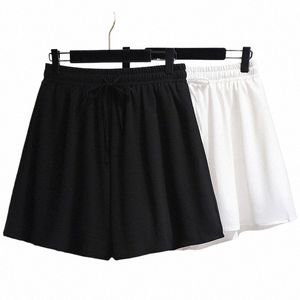 plus Size 6XL 150KG Women Chiff Shorts new arrival casual summer hot sale women shorts Casual Black White Shorts q2Vv#