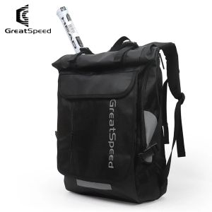 Stövlar Greatpeed Tennis Bag Men's Badminton Bag 2 Rackets Tennis Ryggsäck Gym Sport Ryggsäck Kvinnors sportväska Separerad skoficka