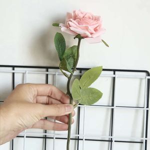 Singel Mida Rose Artificial 10st Branch Silk Flower For Home Decoration Fake Flowers Wall Wedding Decor Garden Floral Garland S