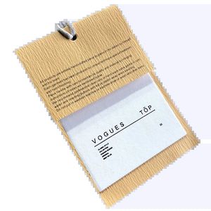1000 Setslot Etichette per abbigliamento in carta ecologica spessa di alta qualità all'ingrosso Etichette altalena Tag personalizzati Forma e colore Hang 240325