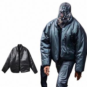 Kanye Winter Cott Uomo Abbigliamento Pure Cott Tinta unita di alta qualità 1: 1 Giacca calda e antivento Giacca S-XXL Cappotto Uomo Inverno 87qY #