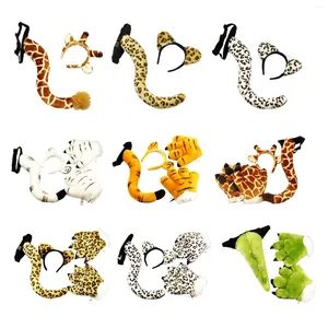 Party Supplies Cosplay Tail Set Costume Fancy Dress Decoration Animal Themed Parties Gift For Halloween Birthday Carnival Masquerade Role