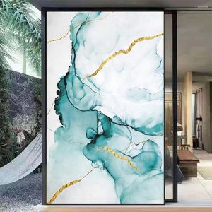 Window Stickers PVC Privacy Glass Film Marble Pattern No Glue Static Electricity Door Flim Frosted Sun Blocking Windows Sticker