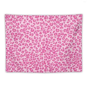 Tapestries Pink Leopard Print Tapestry Home Decor Aesthetic Room Korean Style Bedroom