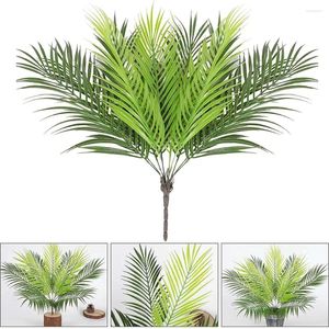 Decorative Flowers Artificial Bonsai Plant Tropical Palm Leaves Tree Fake Plants Simulated Wall Persian Grass Courtyard Room Decor