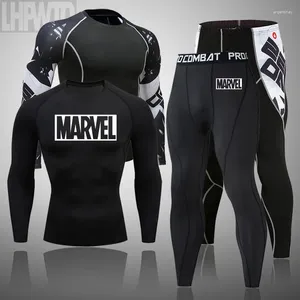 Men's Thermal Underwear 2024 Underwe Ar Set MMA Tactics Leggin Gs Solid Color Clothing Compre Ssfitness Lon G Johns Men Winter Brands