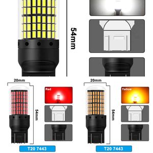 Upgrade 1 szt. Sygnał skrętu LED samochodowy P21W 1156 BA15S 1157 BAY15D T20 7443