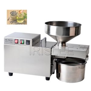 220v Automatic Oil Extractor Intelligent Temperature Controlled Stainless Steel Oil Press Machine For Cold/Hot Squeeze Heating