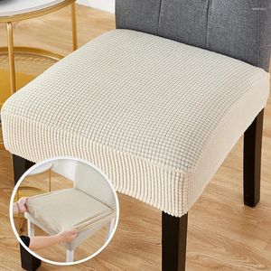 Stol täcker jacquard stretchig fast färg antislippslippdäckar mjuk soffa säte täcke vardagsrum restaurang kontor el