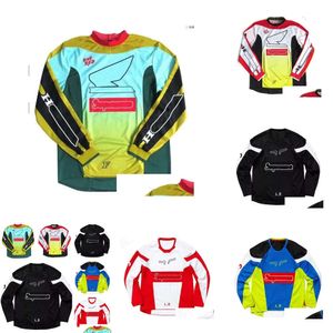 Upgrade Motorcycle Apparel Downhill Jersey Long Sleeves Motocross Polyester Quick-drying T-shirt the Same Style is Customized Drop Delivery Au Dhqeb