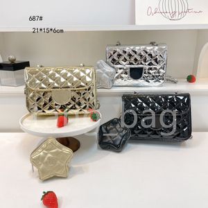 Designer-Handtasche, Schultertasche, Kettentasche, Clutch, Klappe, Tragetaschen, Geldbörse, kariertes Veloursgarn, doppelte Buchstaben, solide Haspe, Taille, quadratische Streifen, Damenhandtaschen