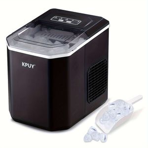 1pc Desktop Automatic Cleaning Household Maker, 9 Every 6 to 13 Minutes, 26.46LB Cubes Ready in 24 Hours, Portable Ice Cube Maker for Home, Kitchen, Office and