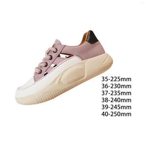 Casual Shoes Women Platform Sneakers Tjock Soled Bekväm mode Retro Pet Lightweight PU Trainers for Sports Jogging Walking