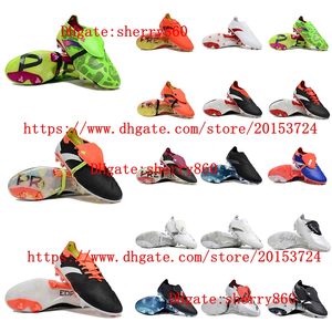 Mens Soccer shoes Elitees Tonguees FG Cleats Crampons de football Boots Classic Firm Ground scarpe da calcio Soft Leather Training