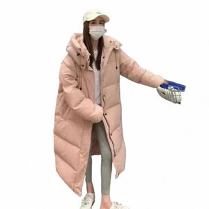 Зимнее женское пальто 2023, новый дизайн m x-lg с капюшоном в корейском стиле, женские белые пальто на утином пуху, верхняя одежда M 8385 #