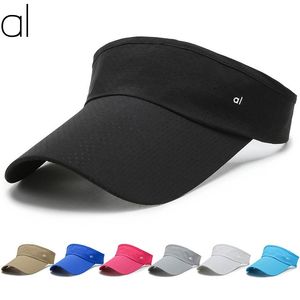 al0yoga-159 Desingers Visoring Woman Caps Manempty Sun Hats Fashion Adtirted Design Design Hat 7 Colors Head Proecte Show Face Small Sunscreen Pretty Visor Hat