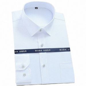 Marcas de luxo Cott camisas masculinas LG manga Busin Dr branco festa de casamento camisa árabe coreano Fi s6Lz #