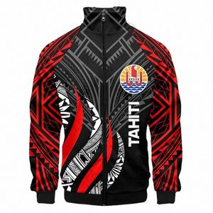 polynesia Tahiti Brand Fi Autumn Colorful 3D All Over Printed Mens Sweatshirt Unisex Zip Pullover Casual Jacket Persality 62IP#