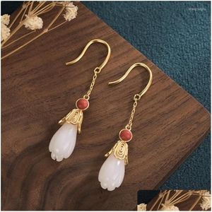 Dangle Chandelier Earrings The Summer 2022 Deserve To Act Role Of Long Temperament Hanfu Cheongsam Fairy Magnolia Flower Product Drop Otqt1