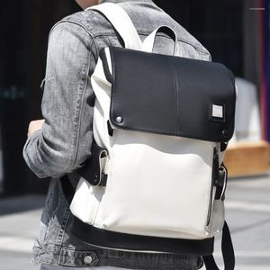 Рюкзак мужской водостойкий, деловой, из искусственной кожи, сумка на плечо, дорожная повседневная школьная сумка, 15,6-дюймовый ноутбук, сумка для хранения компьютера, пакет для сращивания
