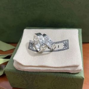 Kvinnor män spöke skalle designer ring brev ringer gåva för kärlek par mode smycken tillbehör258l