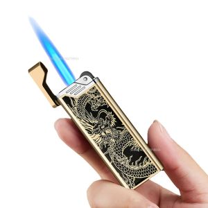 Альбомы ветрозащитные зажигалки Jet Flame портативный кемпинг бутановая зажигалка перфорированная мини-металлическая зажигалка гаджеты для мужчин